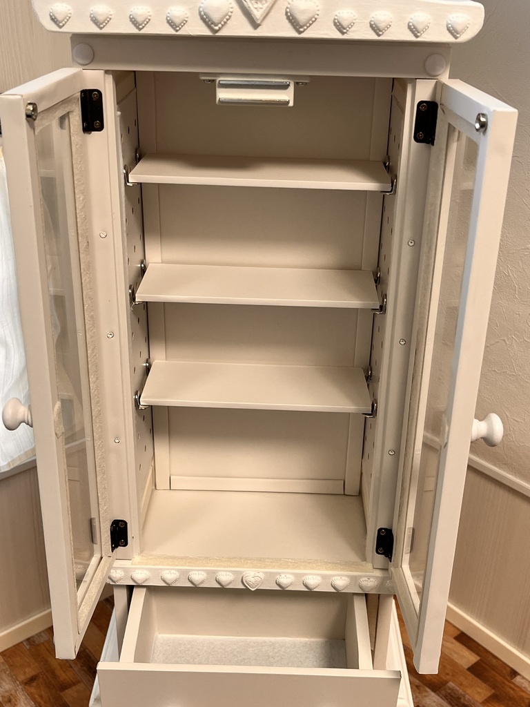 1/3(1/4)スケール 高身長キャビネット ホワイト