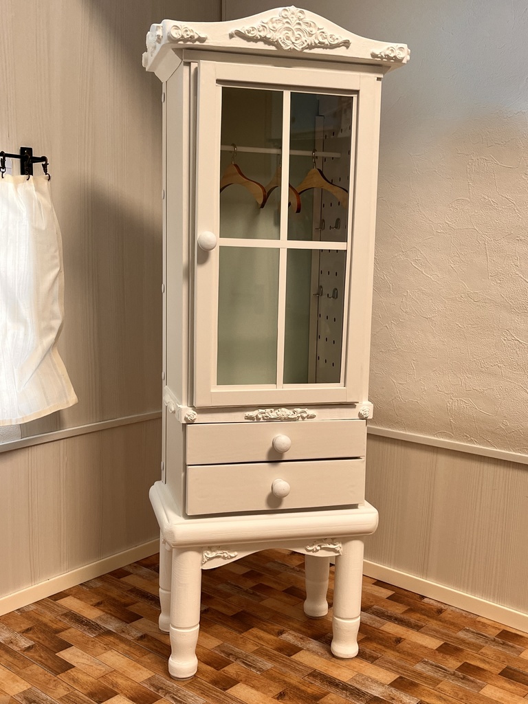 1/3(1/4)スケール ハイブリッドキャビネット ホワイト