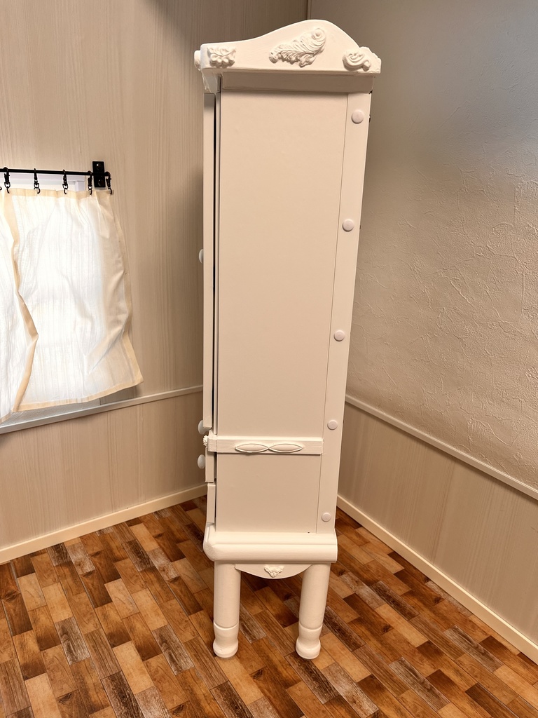 1/3(1/4)スケール ハイブリッドキャビネット ホワイト