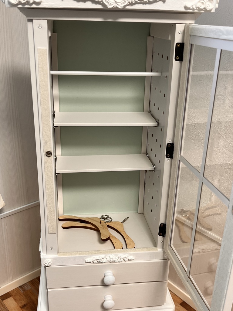 1/3(1/4)スケール ハイブリッドキャビネット ホワイト