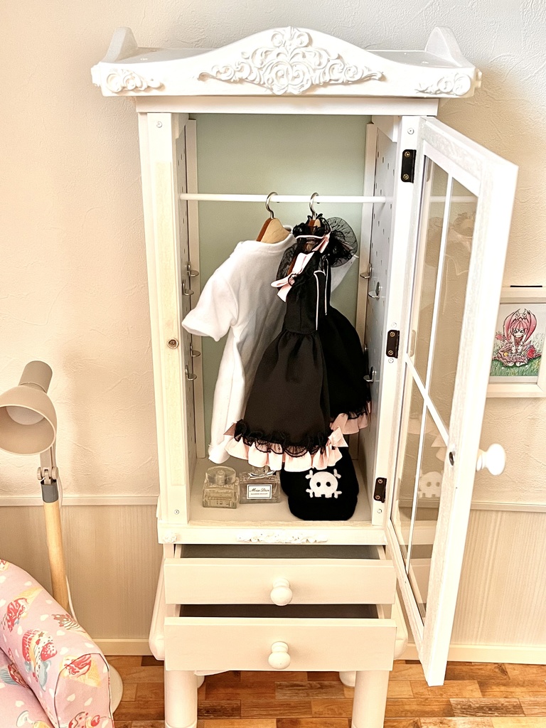 1/3(1/4)スケール ハイブリッドキャビネット ホワイト