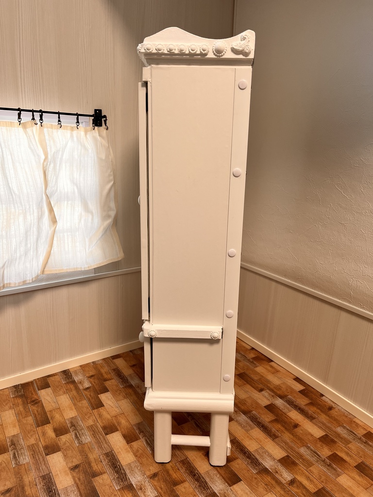 1/3(1/4)スケール ワイドキャビネット ホワイト