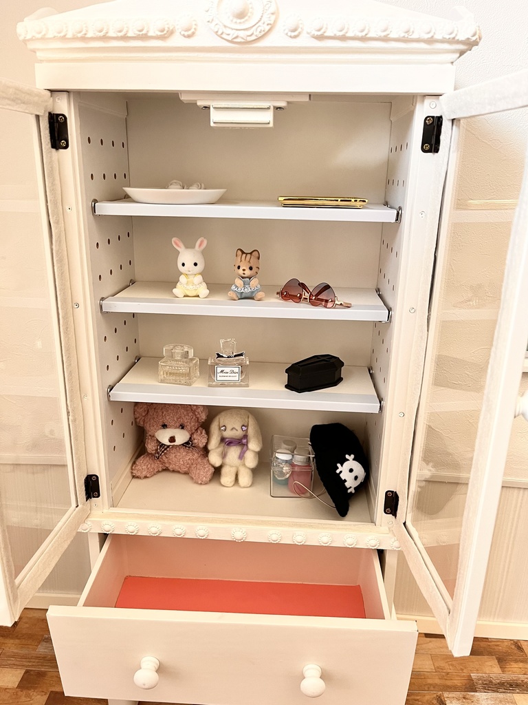 1/3(1/4)スケール ワイドキャビネット ホワイト