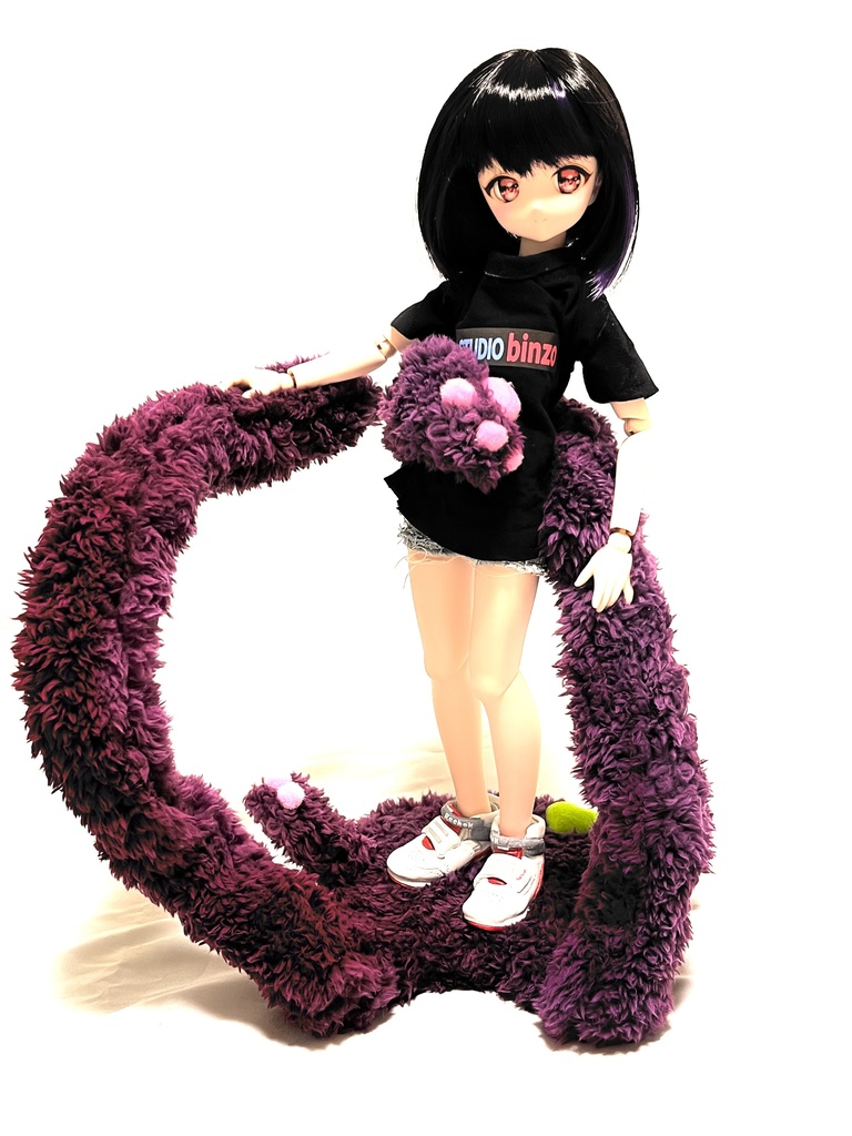 ドールスタンド もふもふしてんじゃねーよ パープル