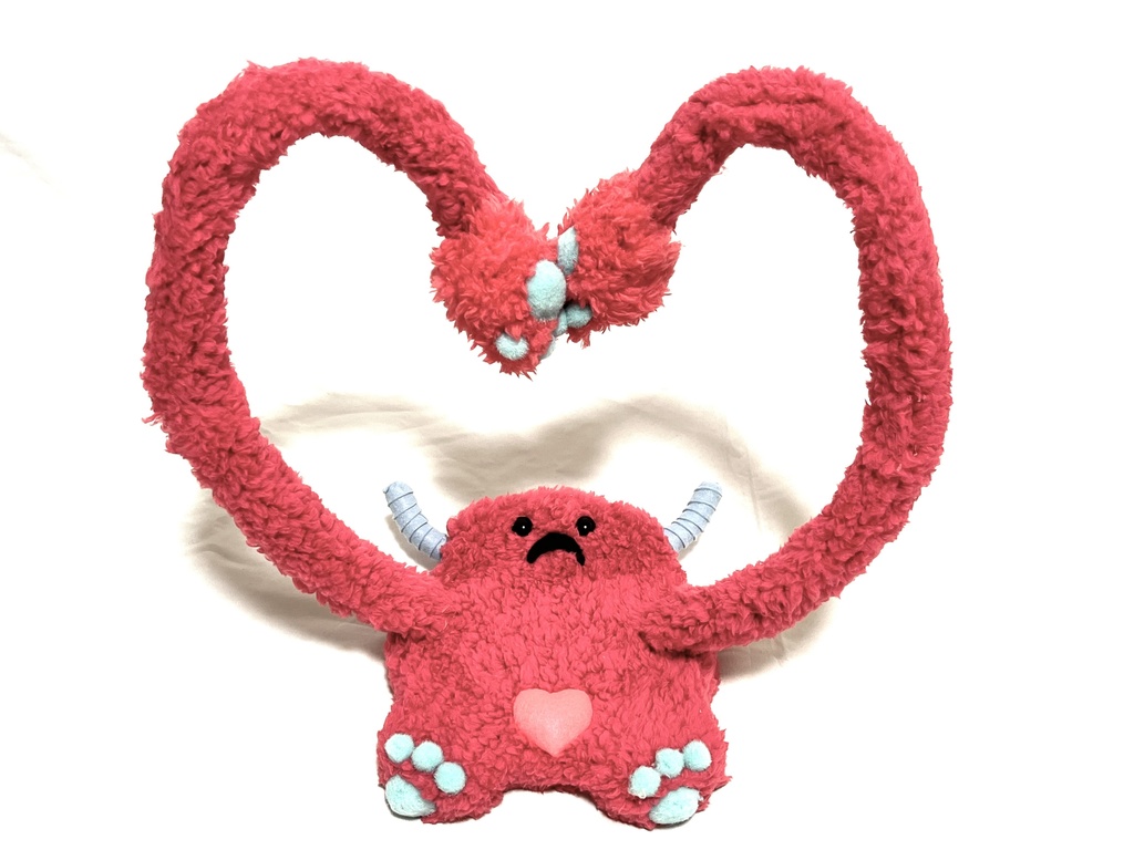 ドールスタンド もふもふマン タイプB マゼンタ