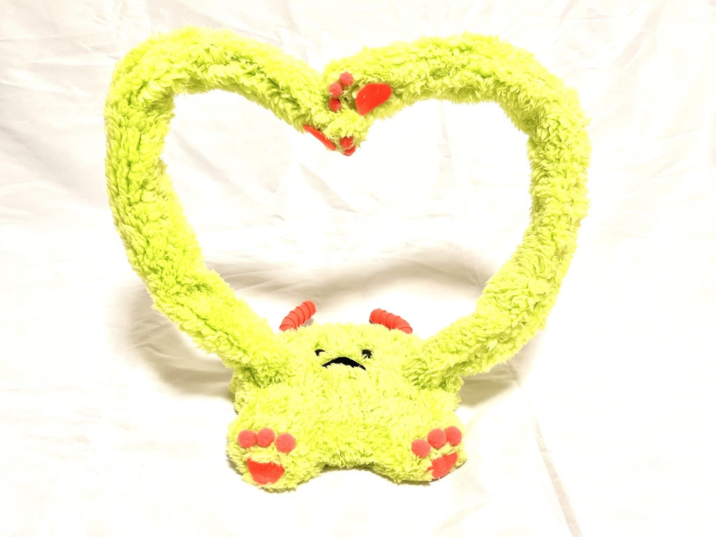 ドールスタンド もふもふマン タイプA グリーン×レッド