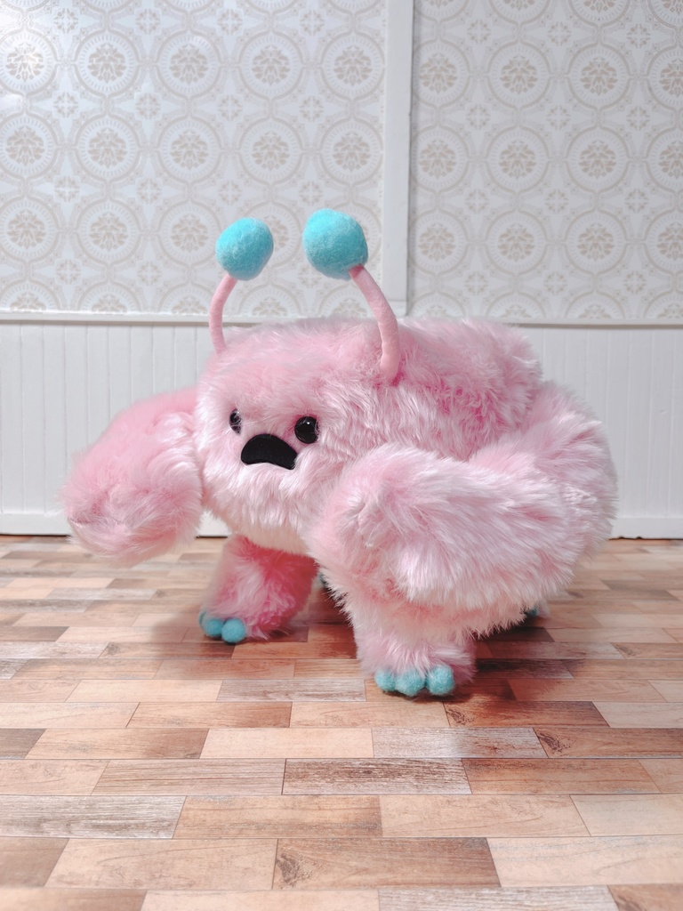 もふもふマンチェア ピンク×ブルー