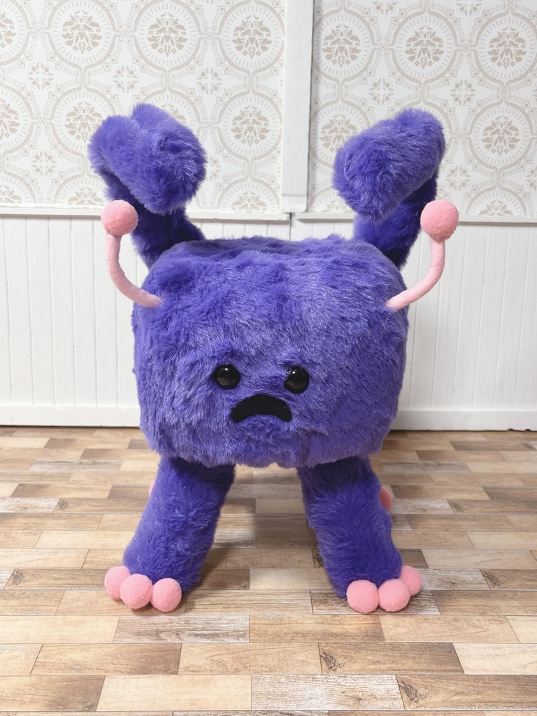 もふもふマンチェア パープル×ピンク