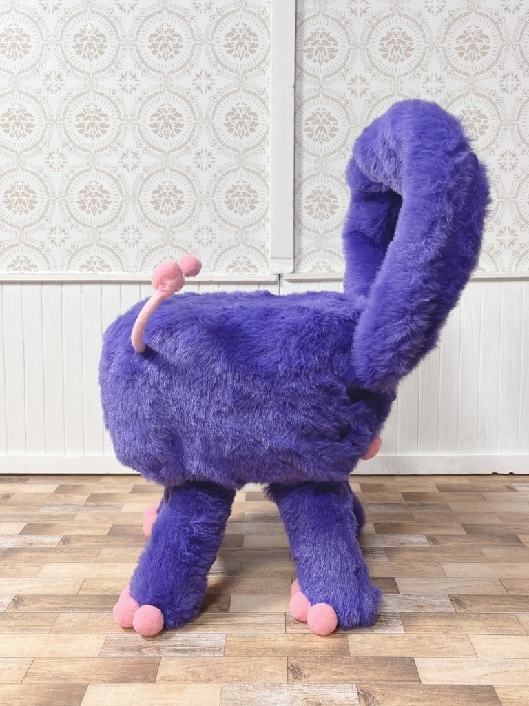 もふもふマンチェア パープル×ピンク