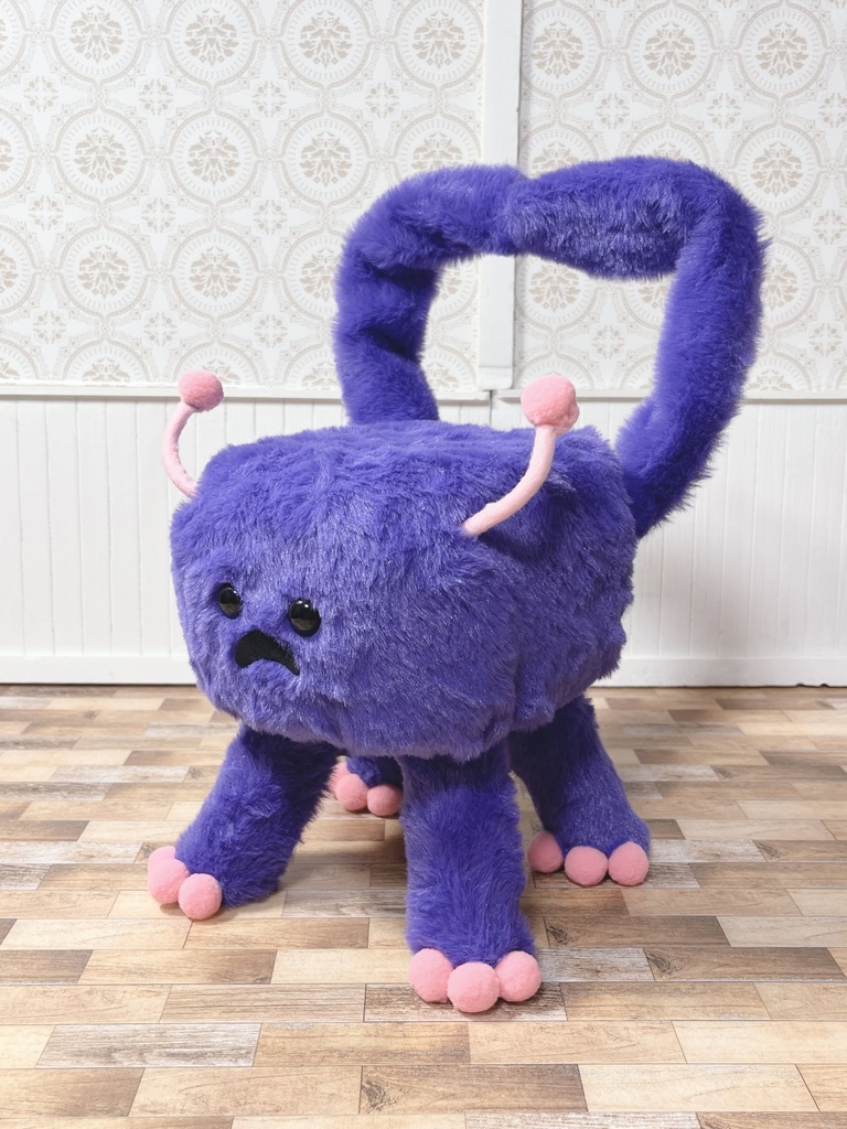もふもふマンチェア パープル×ピンク
