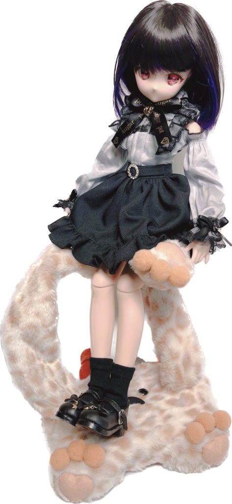 ドールスタンド もふもふマン ユキヒョウ×ライトブラウン