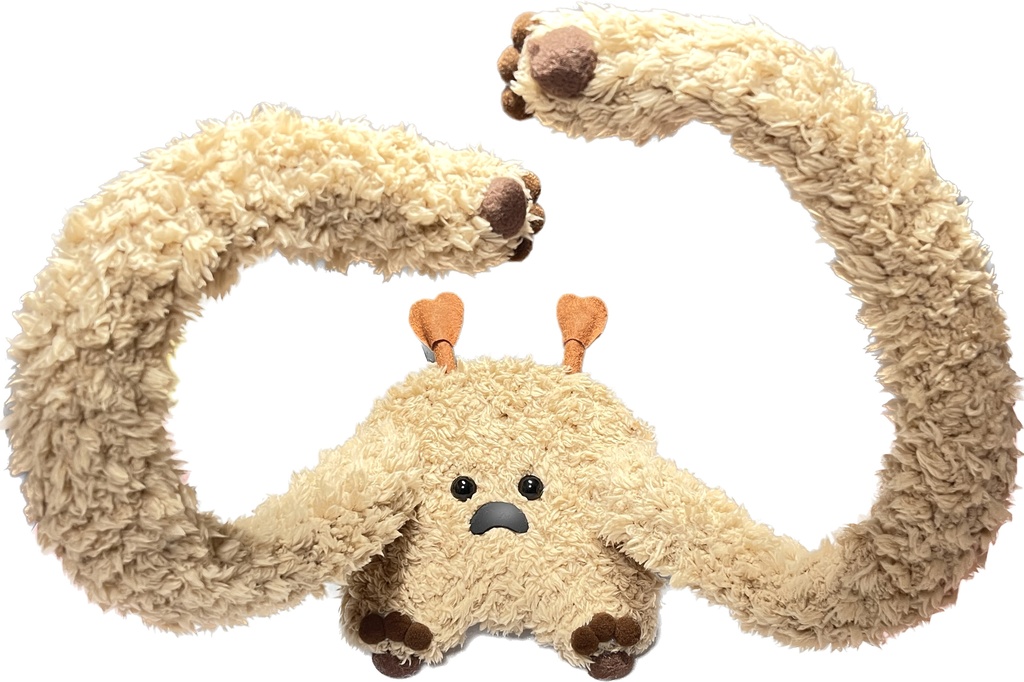 ドールスタンド もふもふマン ライトブラウン×ブラウン