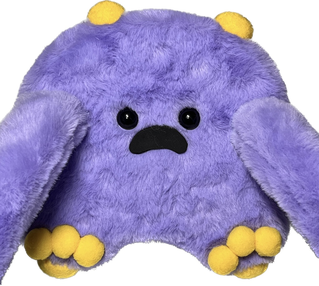 ドールスタンド もふもふマン パープル×イエロー