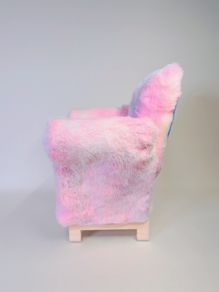 ドールサイズ シングルソファ ちびもふマン付き ミックス×ミックス