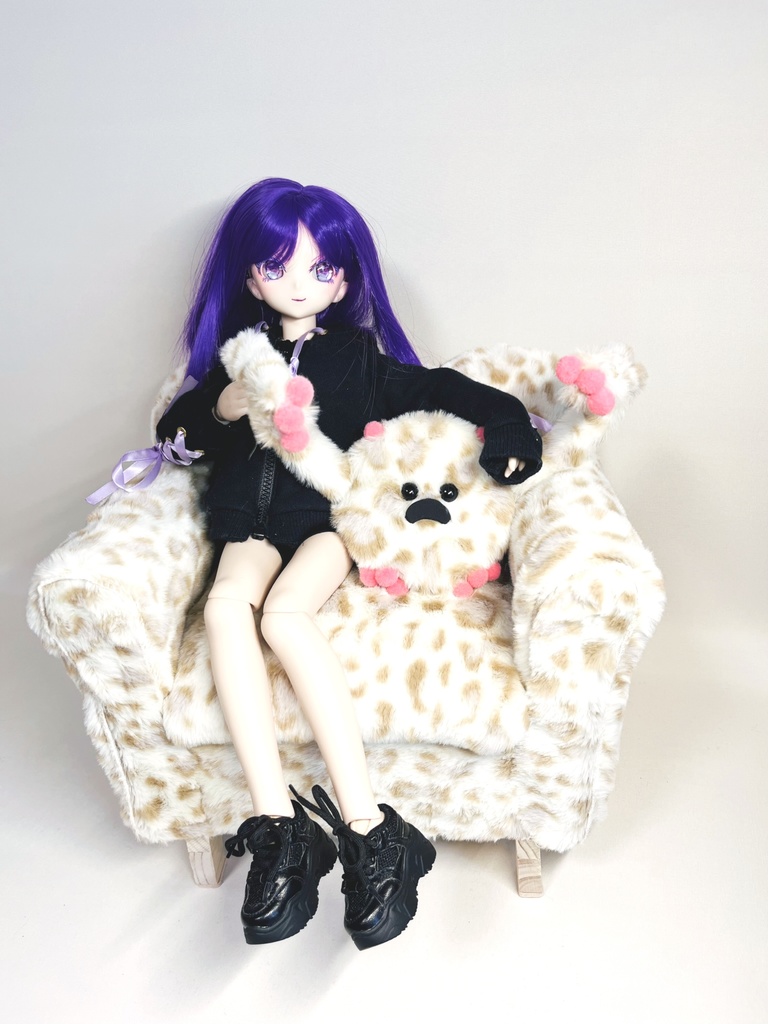 ドールサイズ　ミドルソファ　レオパード