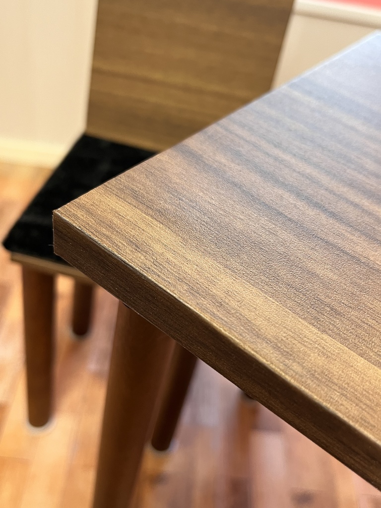 ドールサイズ カフェ長テーブルセット ウォールナット