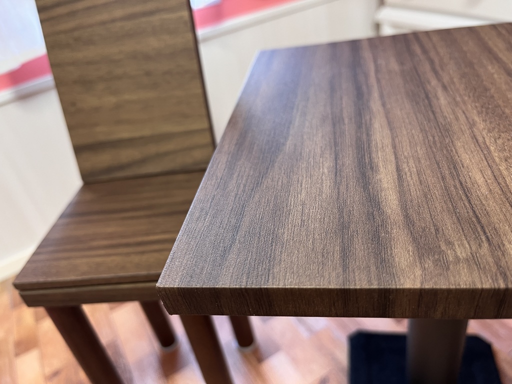 ドールサイズ カフェテーブルセット ウォールナット