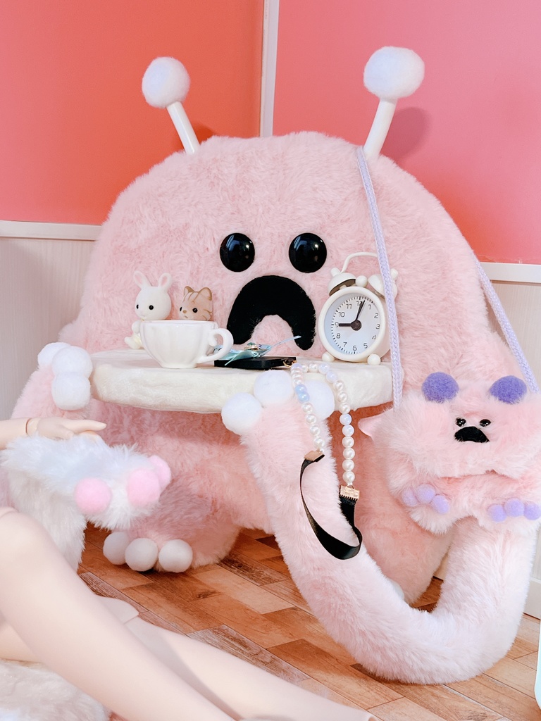 もふもふマン ミニテーブル&座椅子セット