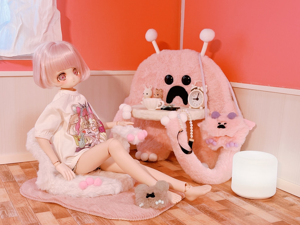 もふもふマン ミニテーブル&座椅子セット