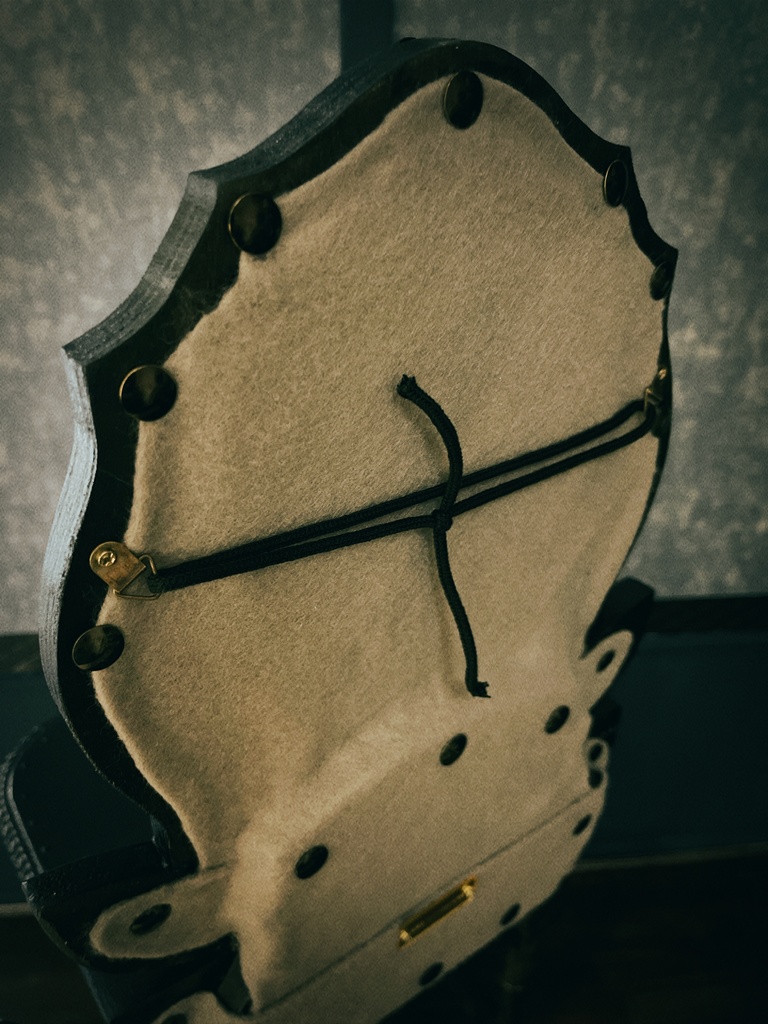 ヴィラン家具 ワイドブラックミラードレッサー