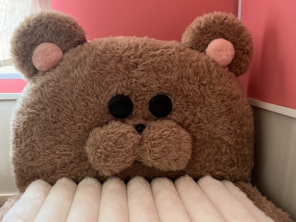 MDD専用 もふもふマン シングルベッド クマ茶