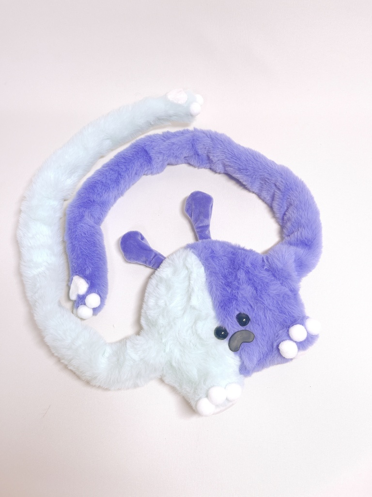  「微妙だよ！ミニもふマン」　ミントグリーン&パープル