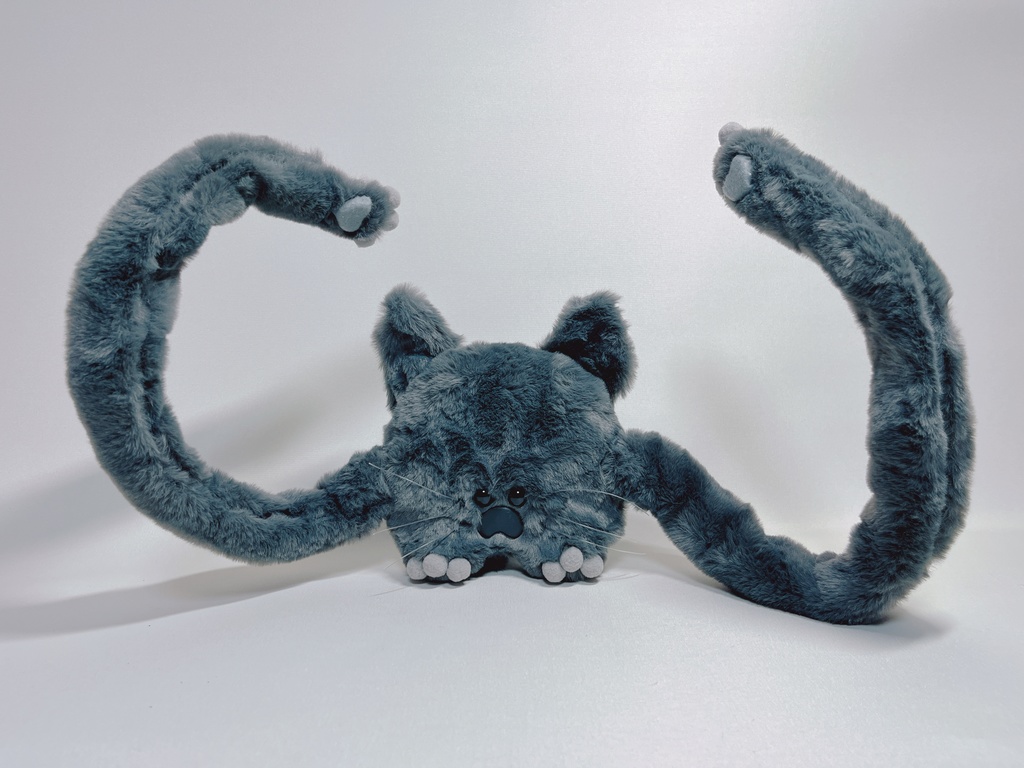 ちょこっとドールスタンド 「もふもふニャン 完全体」 ダークグレー