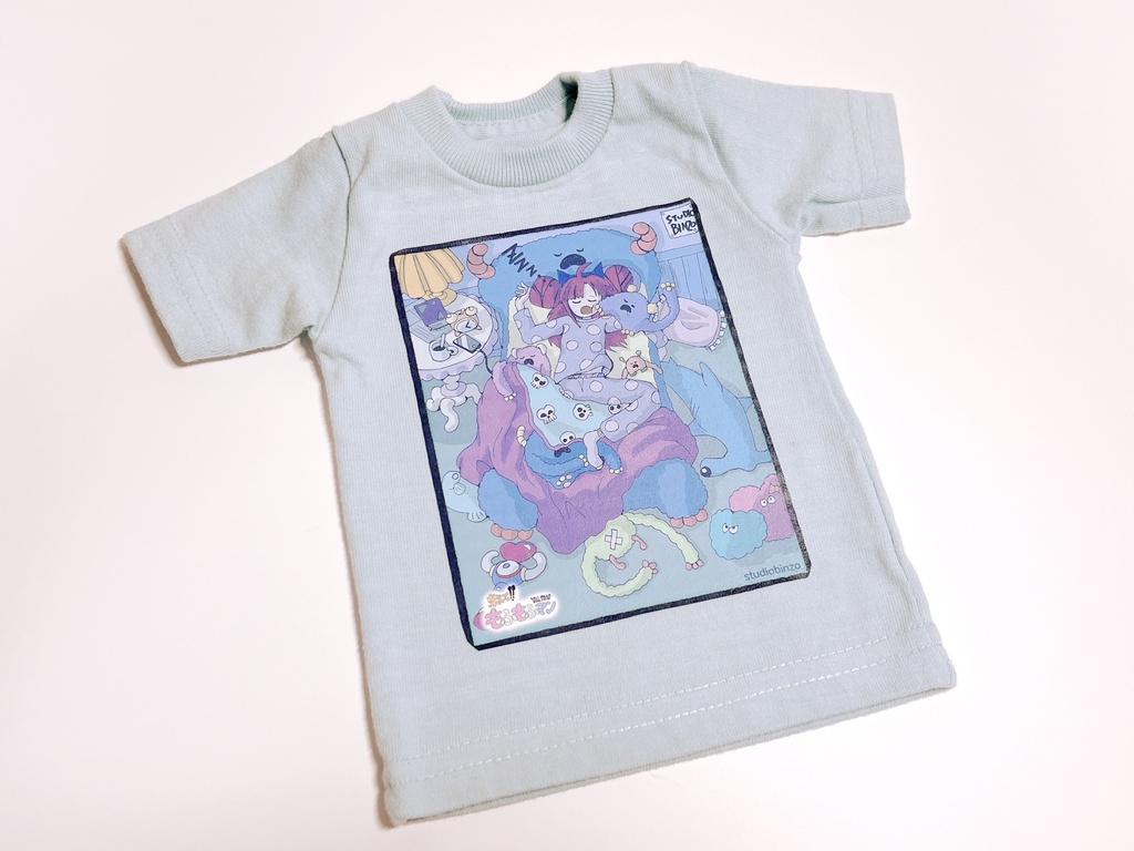 フリーサイズ 「もふもふマン　Tシャツ」 タイプI ブルーグレイ