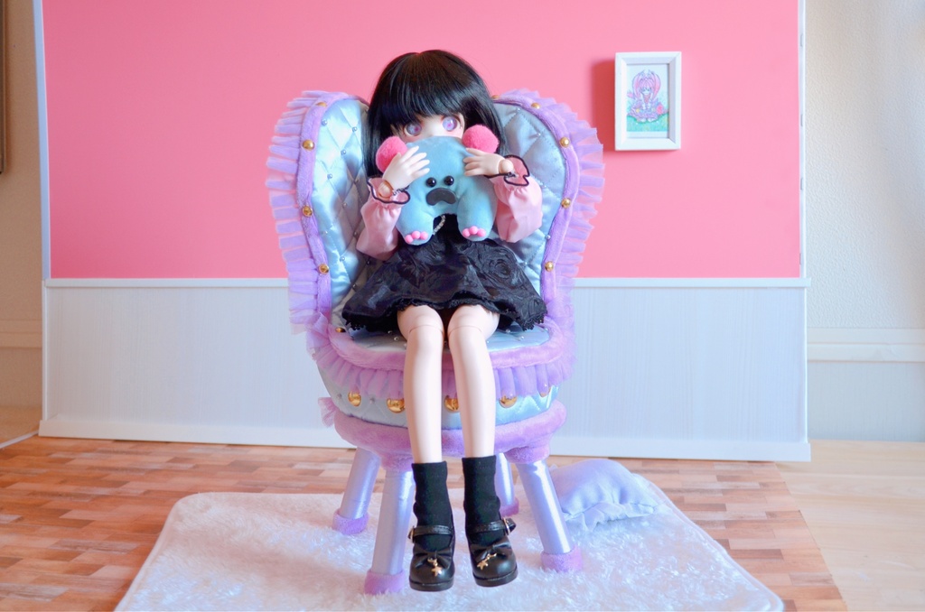 ドールサイズ椅子「Crazy Girl Bomb Chair」ブルー