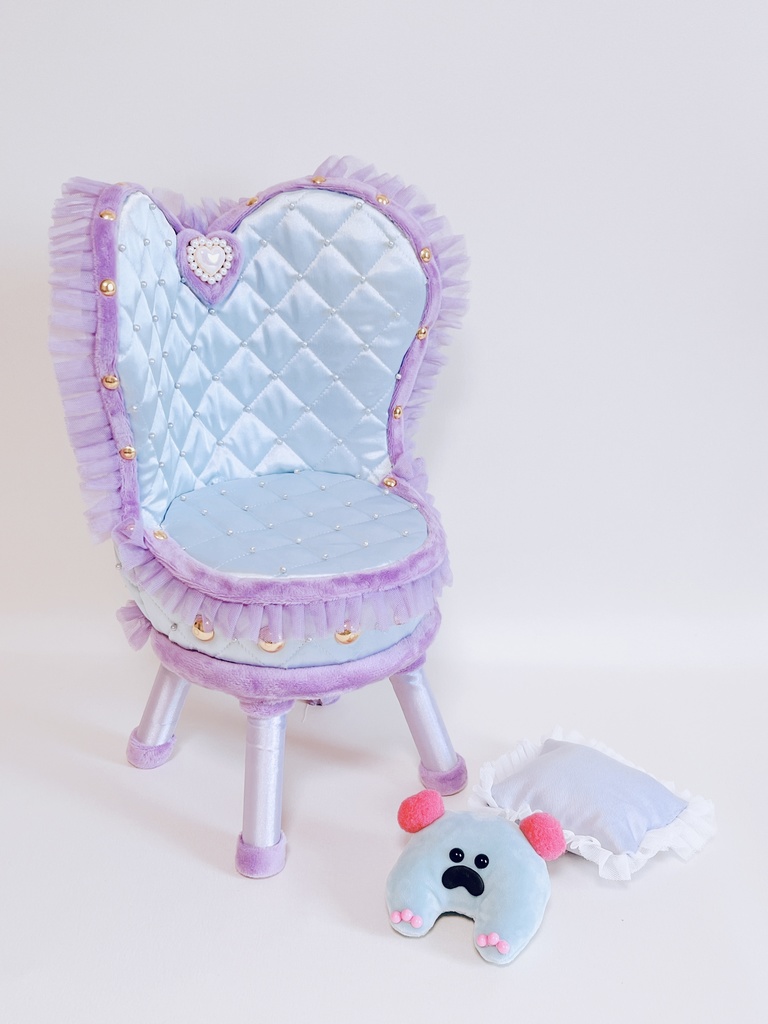 ドールサイズ椅子「Crazy Girl Bomb Chair」ブルー
