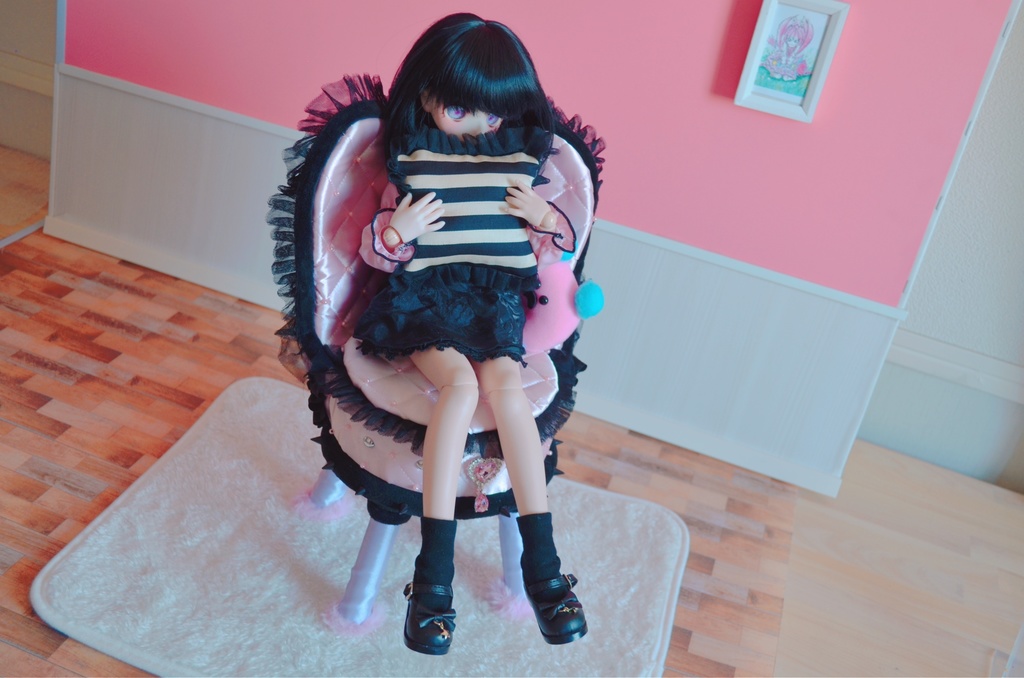 ドールサイズ椅子「Crazy Girl Bomb Chair」ピンク