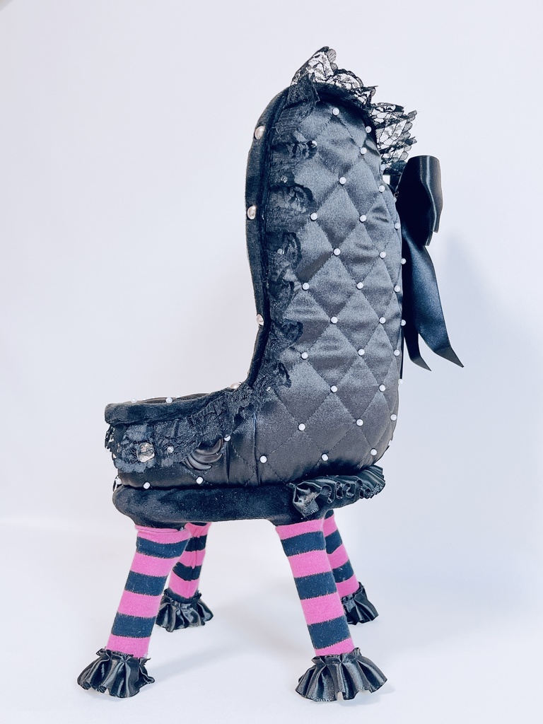 ドールサイズ椅子「Crazy Girl Bomb Chair」ブラック