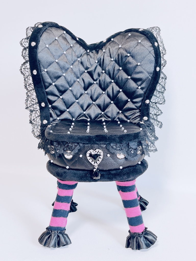 ドールサイズ椅子「Crazy Girl Bomb Chair」ブラック