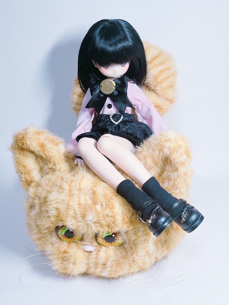 ドールサイズ 猫ちゃんソファ Aタイプ 茶トラ