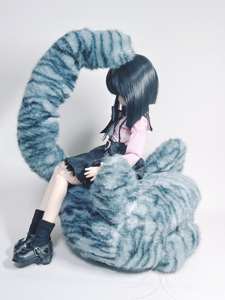 ドールサイズ 猫ちゃんソファ Aタイプ サバトラ