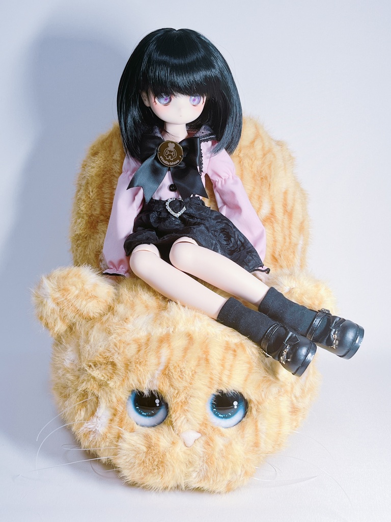 ドールサイズ 猫ちゃんソファ Bタイプ 茶トラ