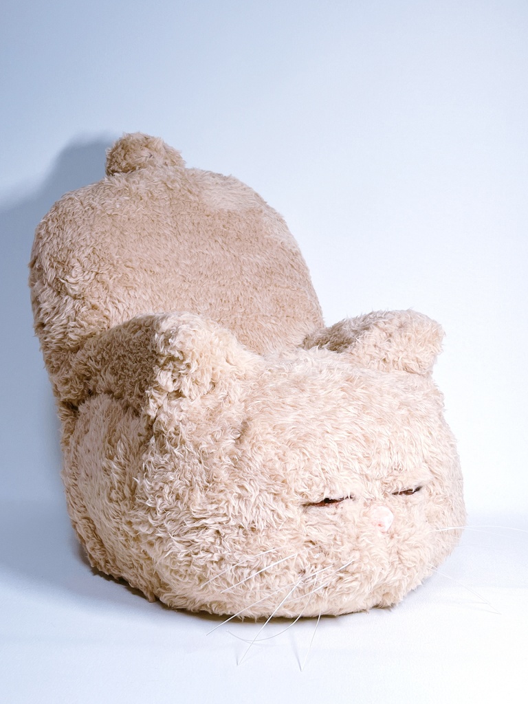 ドールサイズ 猫ちゃんソファ Bタイプ ミルクティー