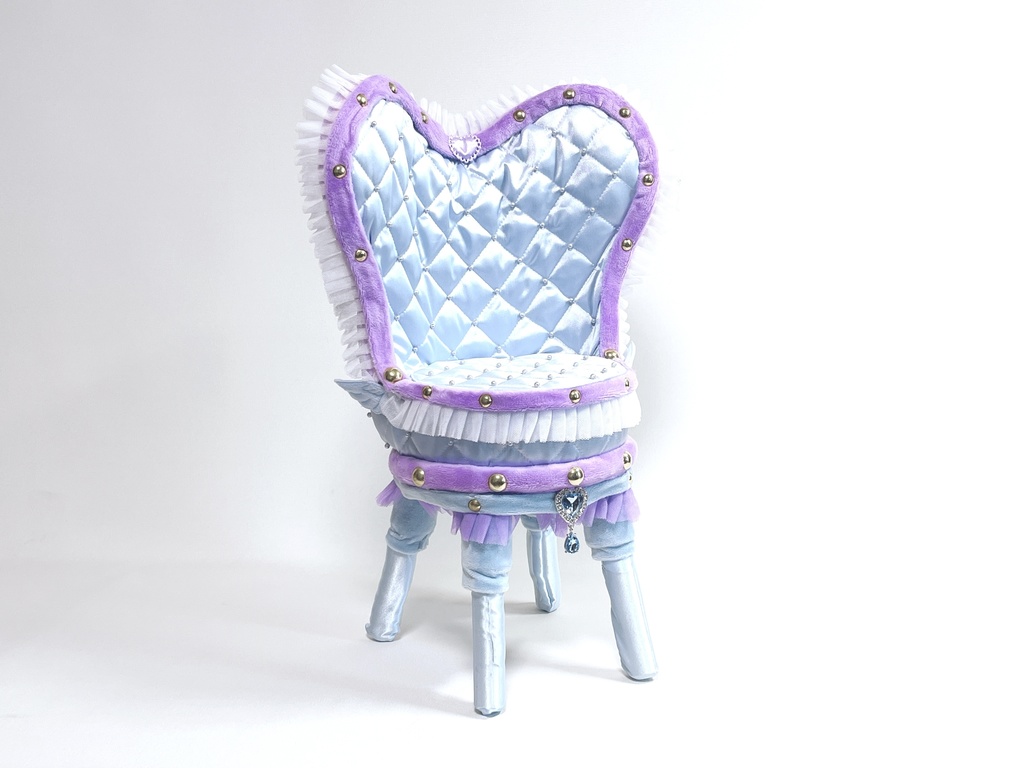 ドールサイズ椅子「Crazy Girl Bomb Chair」ブルー×パープル