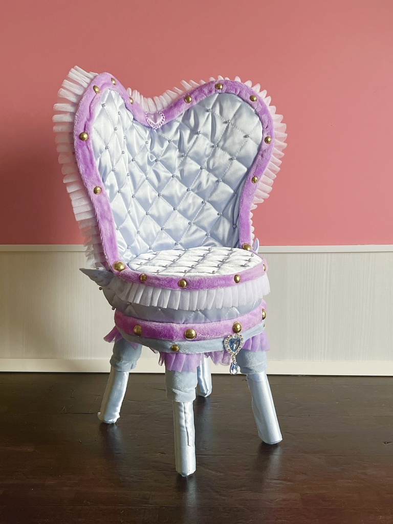 ドールサイズ椅子「Crazy Girl Bomb Chair」ブルー×パープル