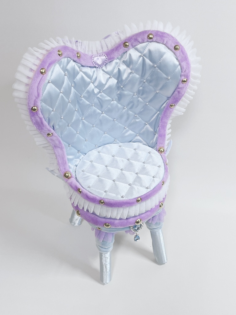 ドールサイズ椅子「Crazy Girl Bomb Chair」ブルー×パープル