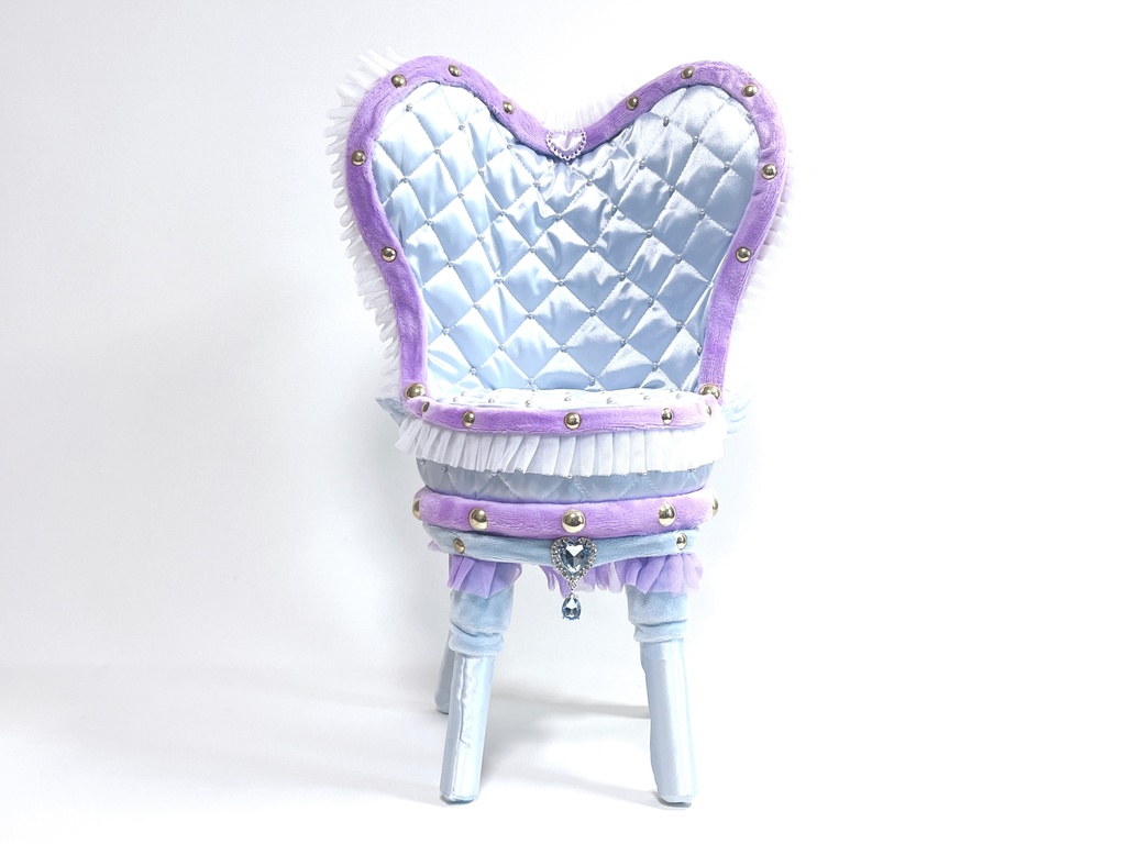 ドールサイズ椅子「Crazy Girl Bomb Chair」ブルー×パープル
