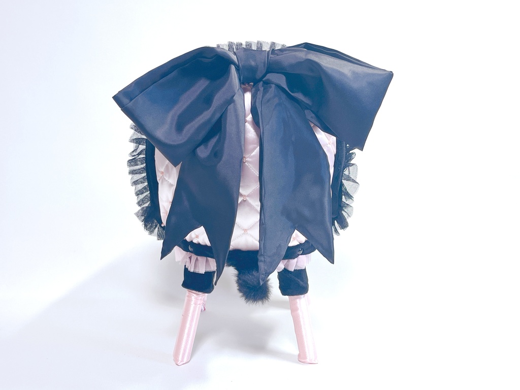 ドールサイズ椅子「Crazy Girl Bomb Chair」Bタイプ  ピンク×ブラック