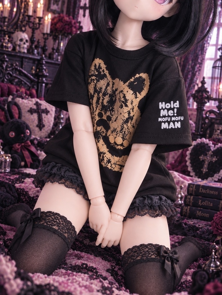 B品　ドールサイズ　シルクプリントTシャツ2枚Bセット