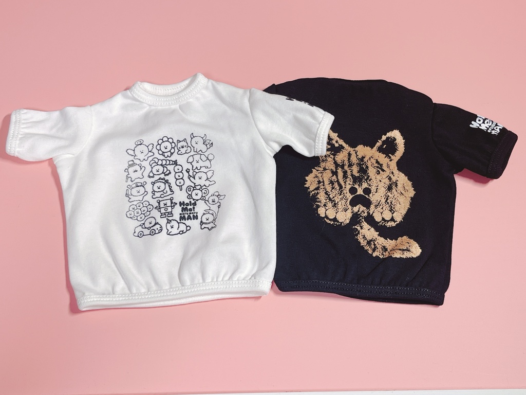 B品　ドールサイズ　シルクプリントTシャツ2枚Bセット
