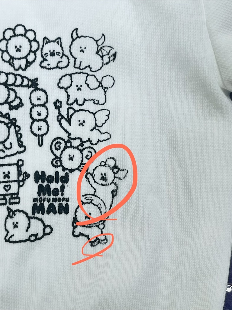B品　ドールサイズ　シルクプリントTシャツ2枚Bセット