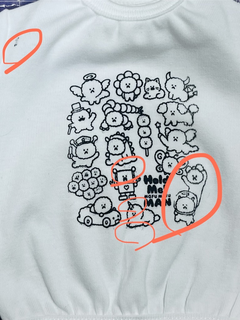 B品　ドールサイズ　シルクプリントTシャツ2枚Aセット