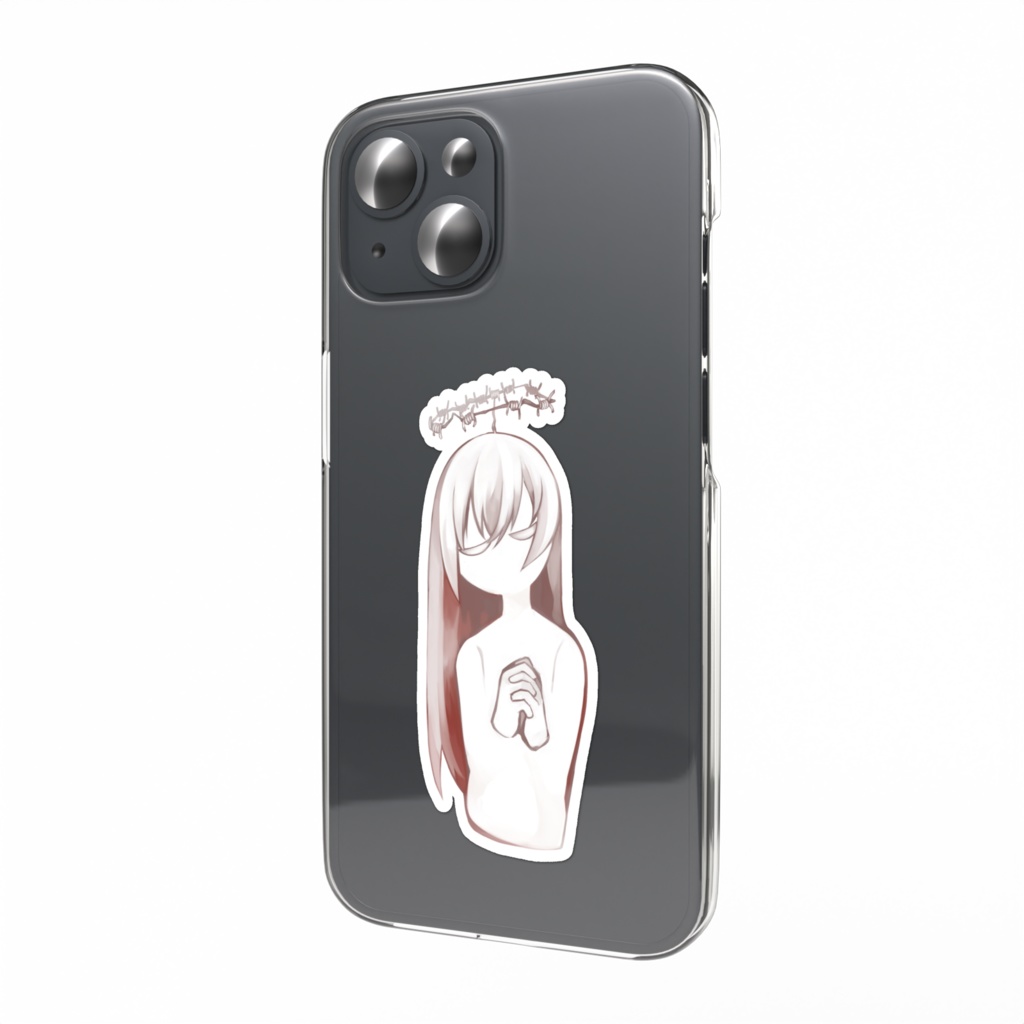 【スマホステッカー】模造天使-有刺鉄線