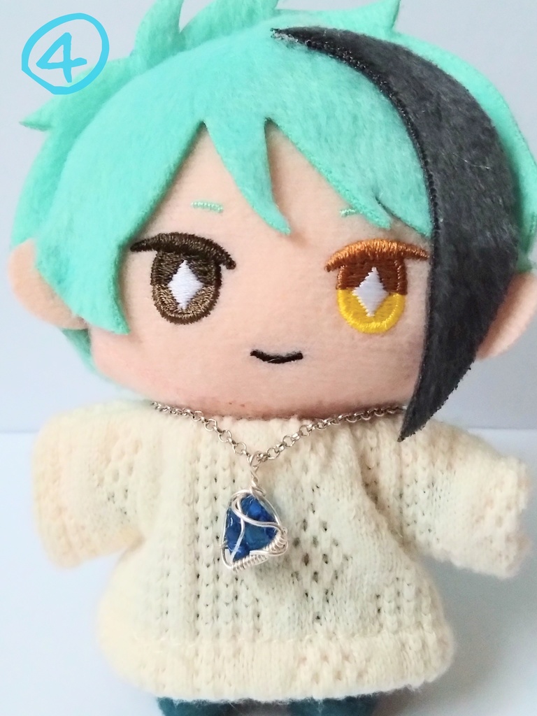 深海の魔女ネックレス①、硝子の欠片シリーズネックレス②〜⑥