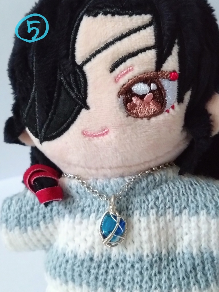 深海の魔女ネックレス①、硝子の欠片シリーズネックレス②〜⑥