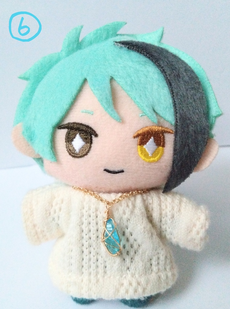 深海の魔女ネックレス①、硝子の欠片シリーズネックレス②〜⑥